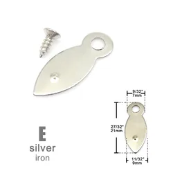 Durable Metal and Plastic Turnbutton Lock (E silver iron)