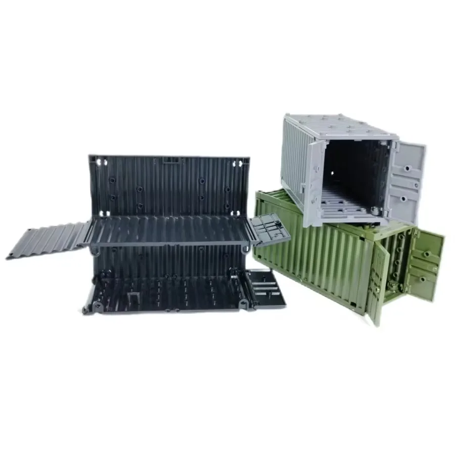 Military Container Model Model Building Blocks MOC Toys For Kids Transformable Technical Bricks Creative DIY Pretend Toys - 2