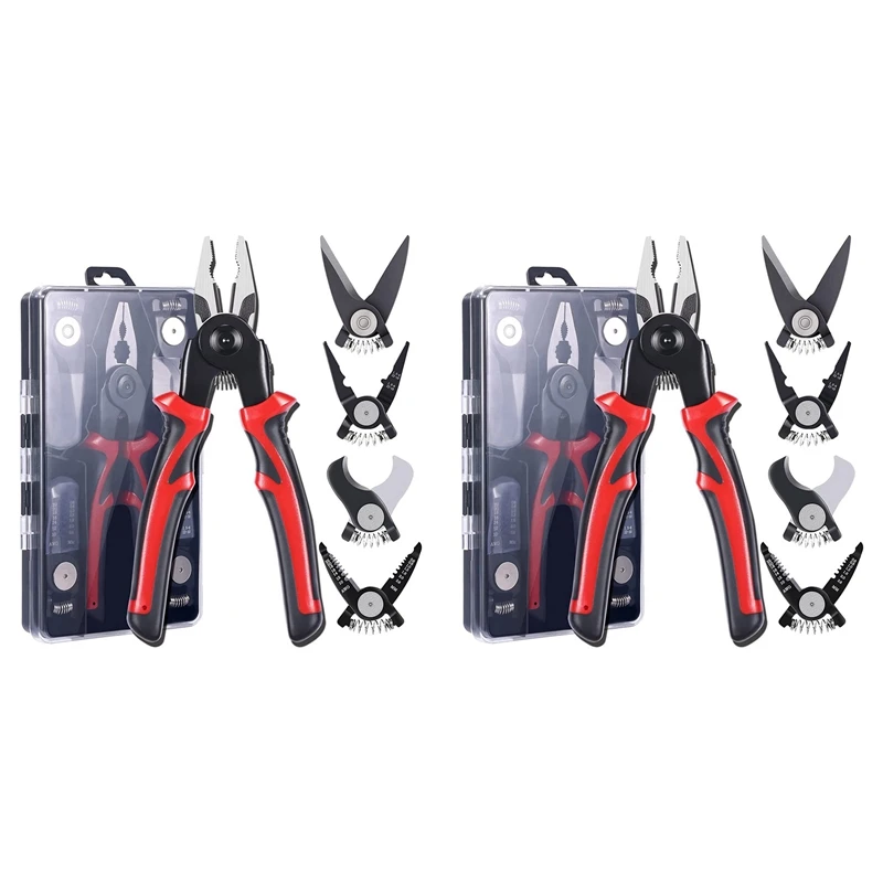 jhd-10-pcs-plier-tool-set-5-in-1-versatile-tool-kit-with-linesman-plier-wire-stripper-crimping-tools-sheet-metal-shear