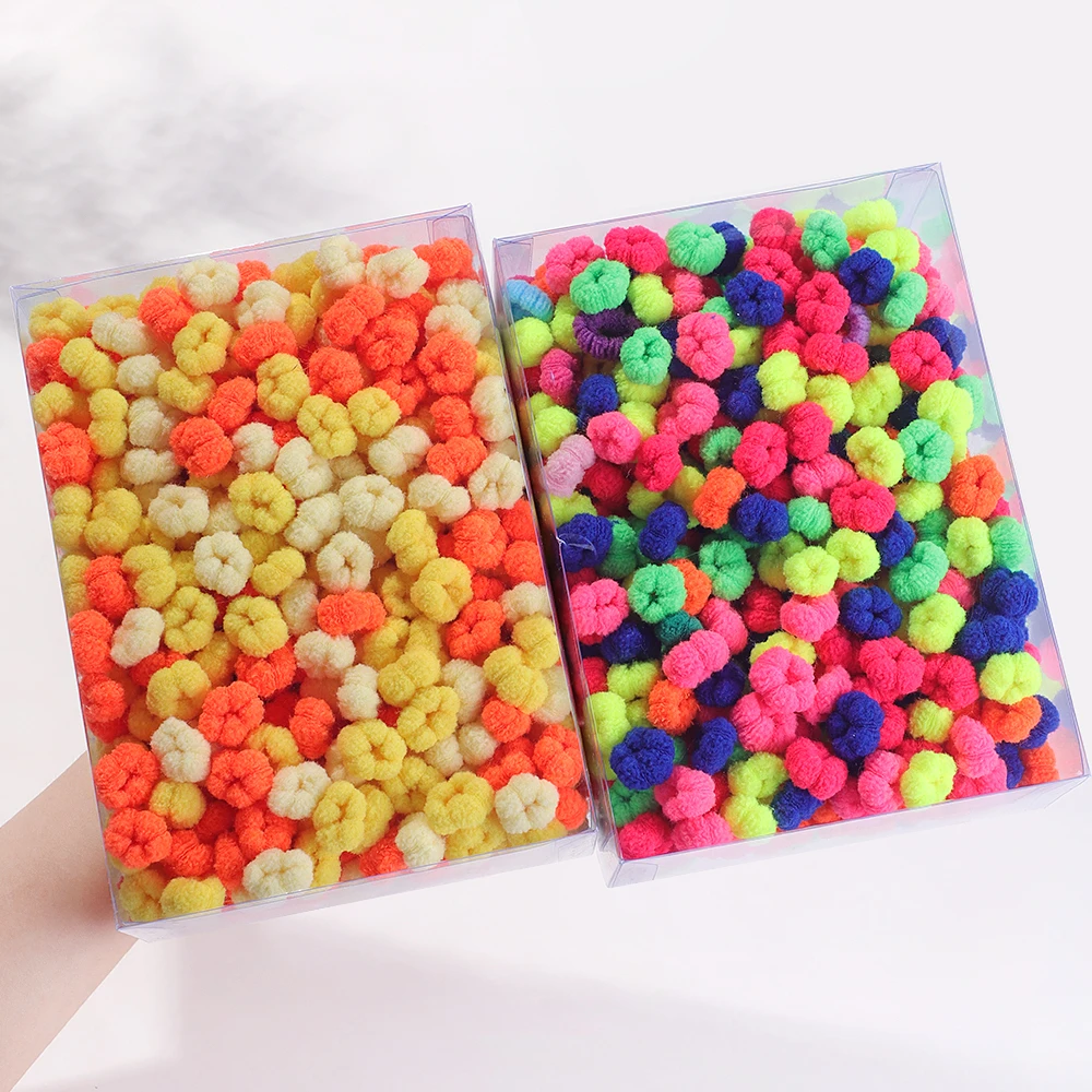 50/100PCS Kinder Bunte Haar Gummiband Elastische Haarband Welle Scrunchie für Baby Mädchen Haar Zubehör Kinder Kopf seil