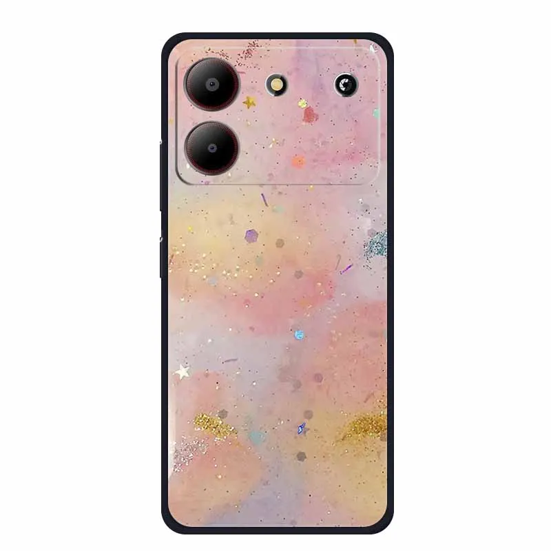 Marble TPU Soft Silicone Back Cover - Colorful Phone Case