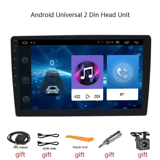 9" Android Universal Car Stereo 2 Din Unit Common Auto Radio Carplay GPS Compatible