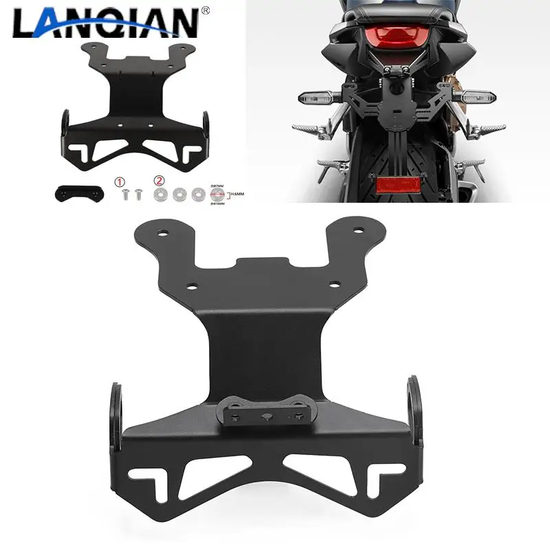 

Motorcycle Accessories License Plate Rack Electroplating Aluminum For Honda CRF1100L Africa Twin DCT 2020 2021 2022 2023