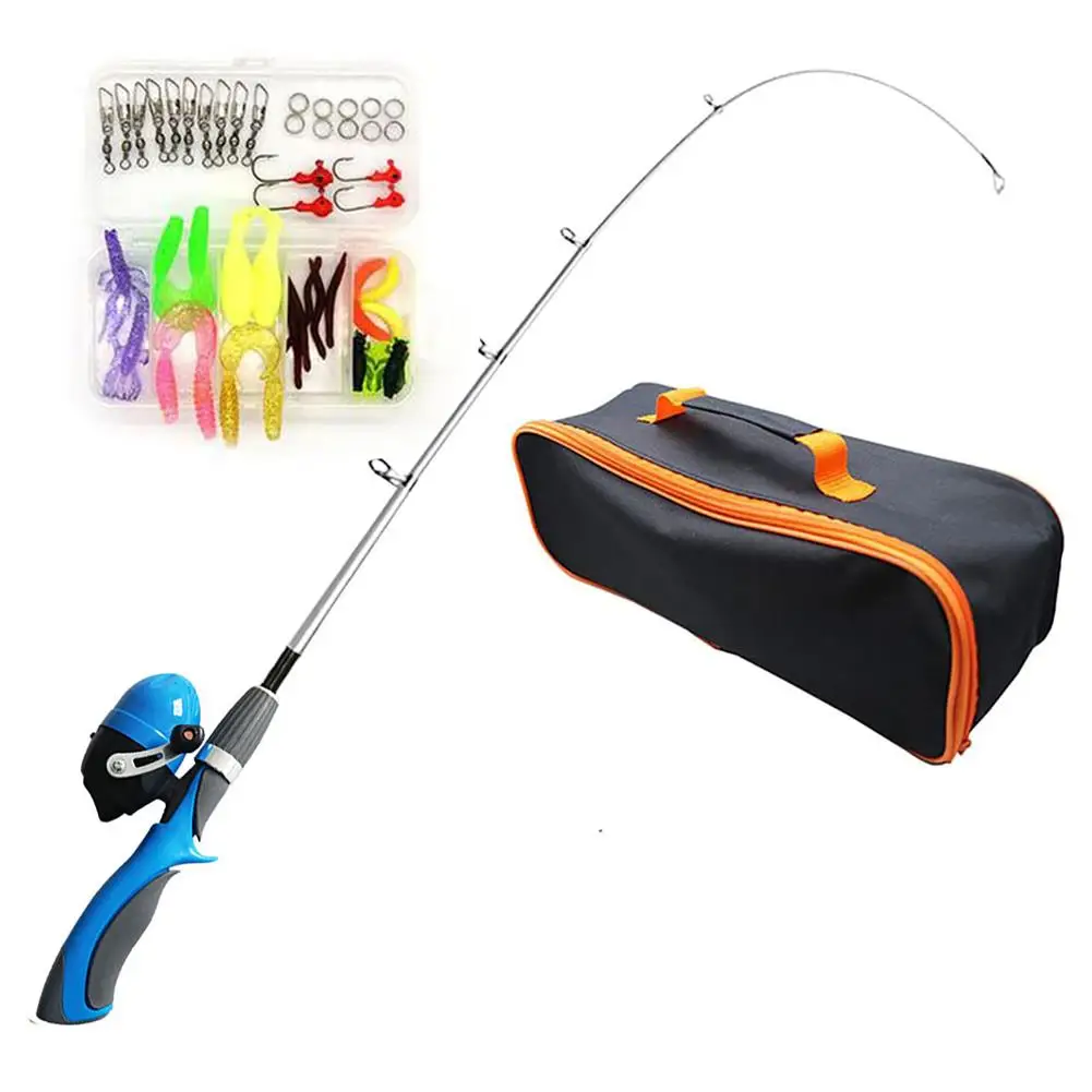 Portable Telescopic Fishing Rod Set With Fishing Case Fishing Reel For Kids  Best Gifts For Fishing Beginners