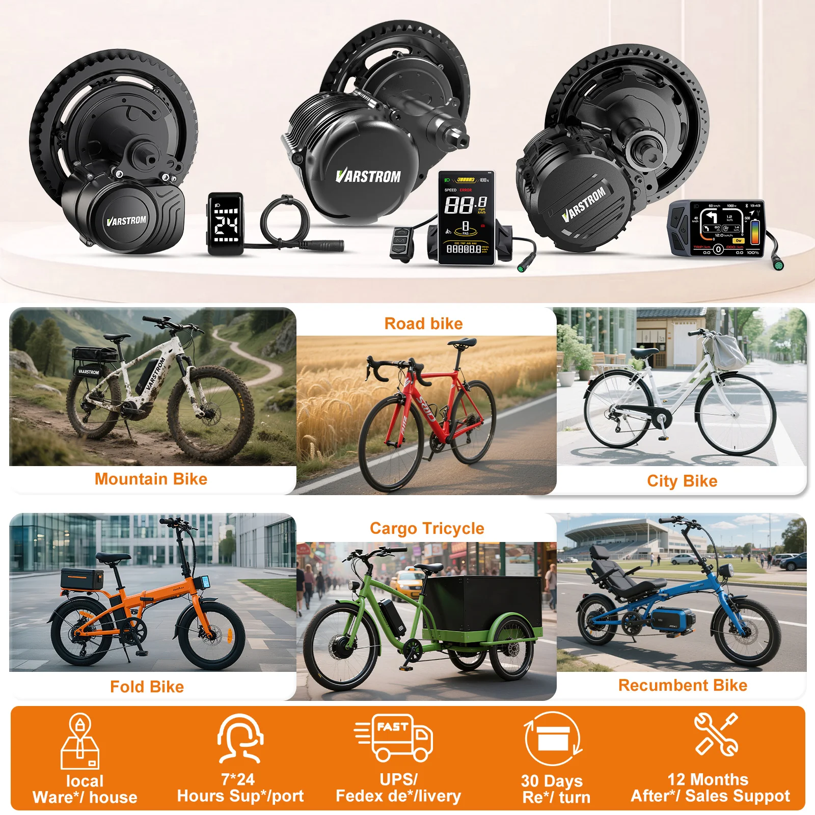 Tongsheng Mid-Drive E-Bike Kit TSDZ16 Motor 48V 1000W Elektromotor E-Bike Umbausatz, EKD01 Mini DZ40 Display 0-5 Stufen, BB 68-73mm Halterungsgröße, Max. Drehmoment 160Nm – Detail 4