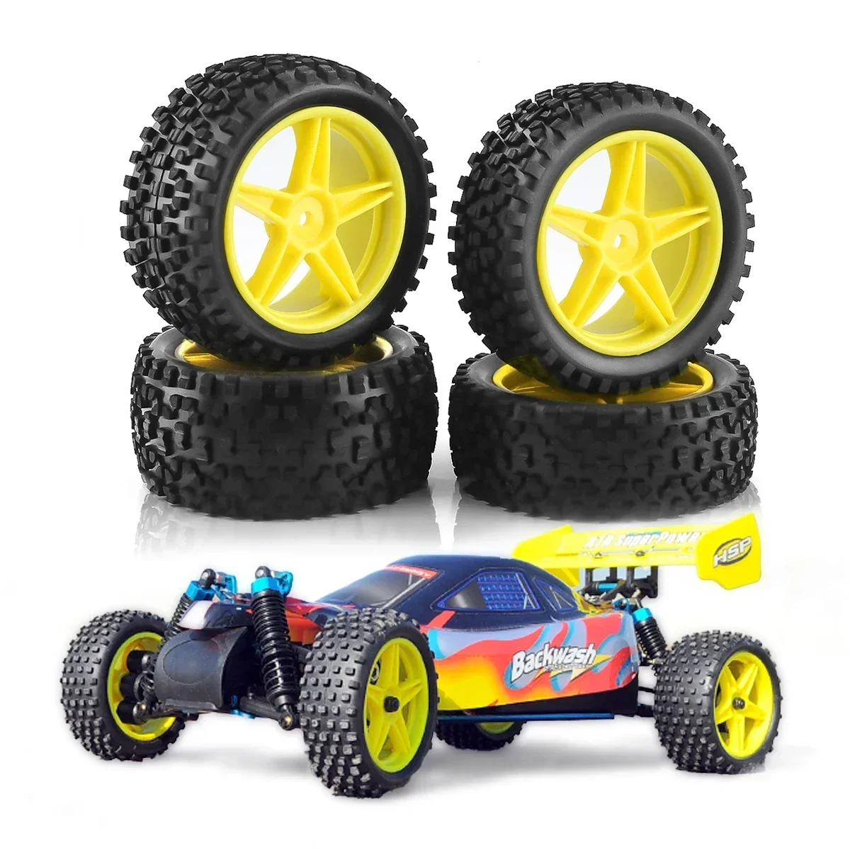 

4 шт., шины для Wltoys 144001 144010 124007 124017 124019 Tamiya TT02B HSP 1/10 1/12 1/14