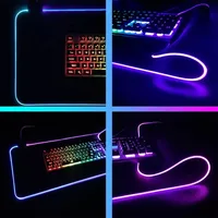 MRGLZY DIY Custom RGB Mouse Pad Game Table Pad Computer Mouse Pad LED Backlight Mouse Pad Keyboard Pad USB Glowing Mouse Pad - Image 6