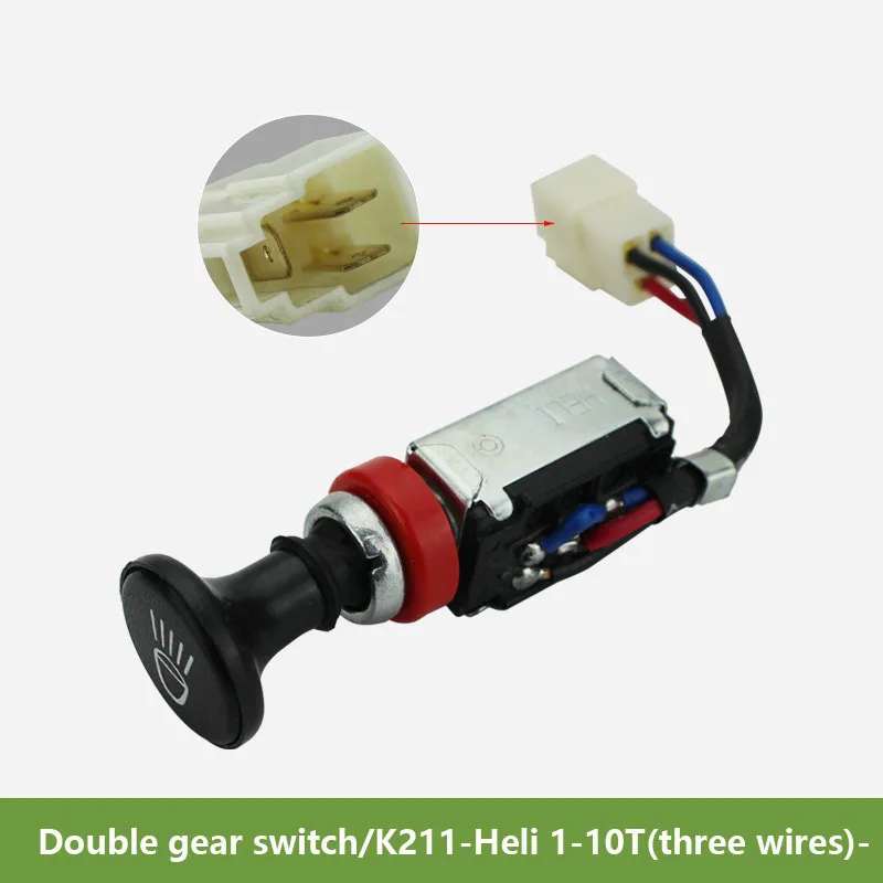 цена Forklift Accessories Forklift Headlight Switch Headlight Double Gear Switch JK211Y For Heli 1-10T Third-Line Original Factory