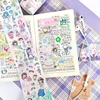 Ins Cute Girl Sticker Roll Decoration Tape Planner Handbook Scrapbook Collage Material Tape School Stationery 3
