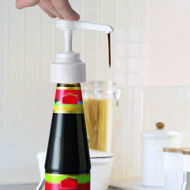 5pcs Kitchen Syrup Liquid Dispenser Juice Bottle Replacement for Shampoo &