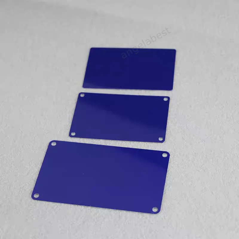 10pcs Black Blue Pad Printing Baking Paint Aluminum Sheet Steel Plate Processing Custom Blank Mirror Laser Engraving Marking