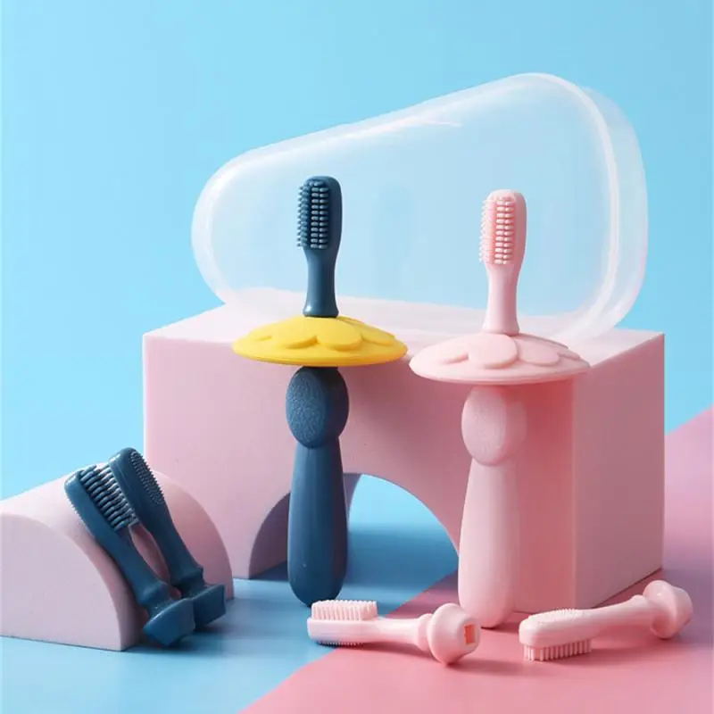 Infant Toothbrush Soft And Comfortable Clean And Safe For Kids Children's Gift Baby Silicone Toothbrush Food-grade Silicone baby toothbrush