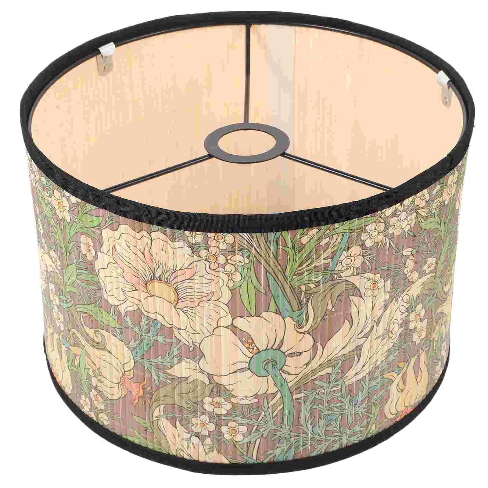 

Bamboo Lampshade Pendant Lamp Shade Lamp Shade Fixture Accessory