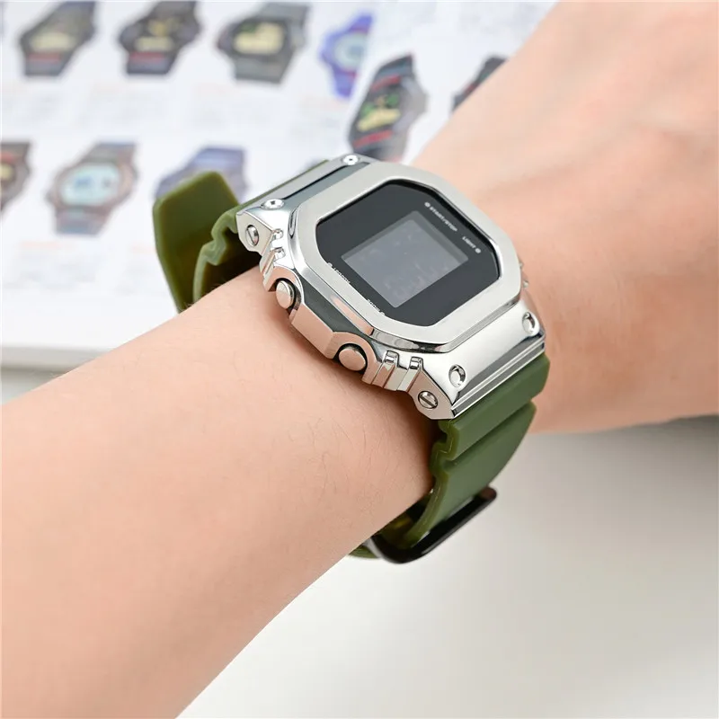 Enhanced Product Title: Durable Waterproof Rubber Sport Strap with Quick Release for Casio G-Shock Watches