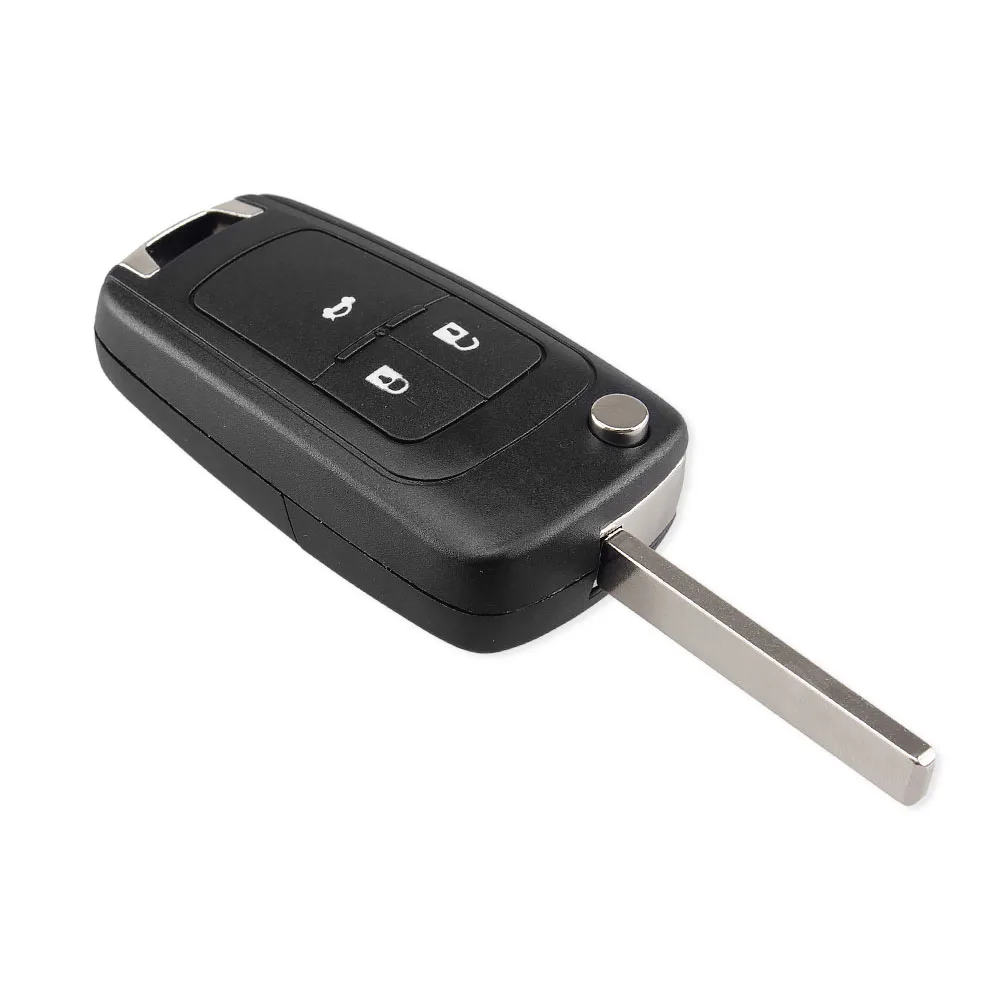 Premium Flip Folding Remote Key Case with Uncut Blade and Multiple Button Options