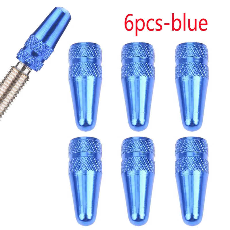 Set of CNC Aluminum Ultralight Bike Valve Stem Dust Covers (6/12 Pieces)