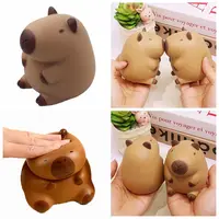 Brown Capybara Squeeze Toy Gift Slow Rebound TPR Squeeze Toys Cartoon Capybara Antistress Decompression Toys Adult 1
