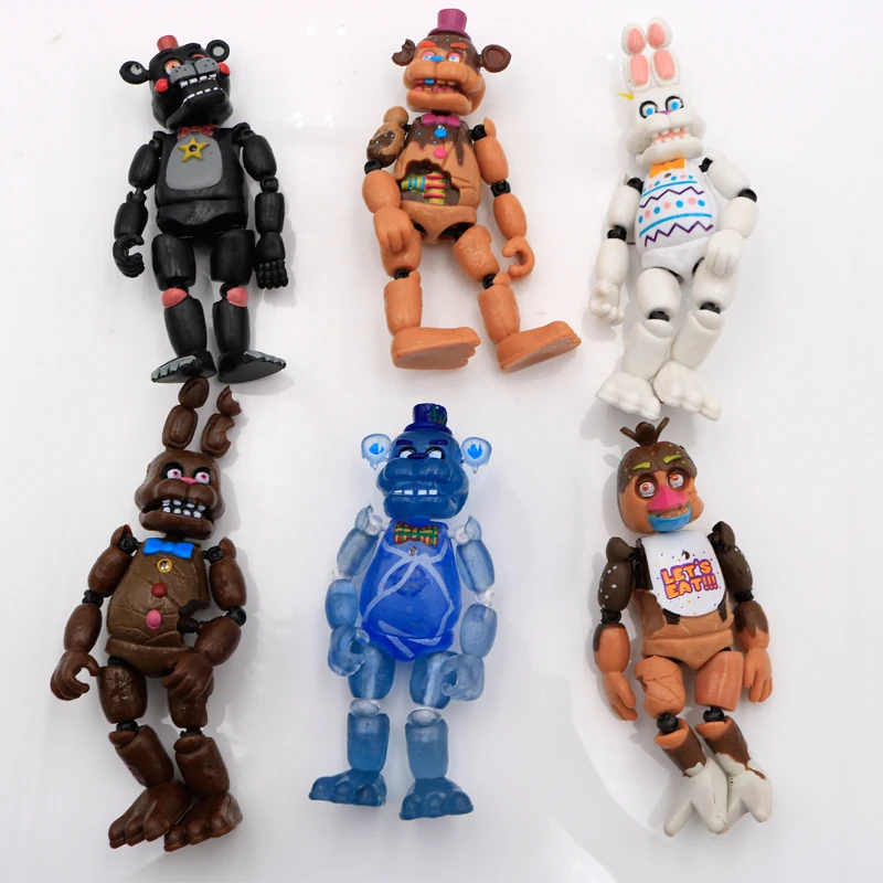 New 6Pcs/Set Fnaf Special Edition Anime Figure Detachable Joint Bonnie Bear  Freddy Five Night Action Figure Model - AliExpress