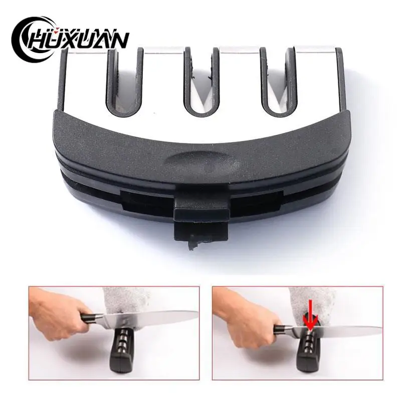 knife sharpener,knife sharpening stone,diamond sharpening stone Universal 3 Grids Tungsten Diamond Ceramic Knives Sharpening Stone Knife Sharpener Grinder Replacer Grinding Head Replace Tool