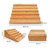 Bamboo Skewer Rack Display Stand 180-Hole Design 6 Layers Eco-Friendly Easy Assembly Appetizer Skewers Food Stand Kitchen 6