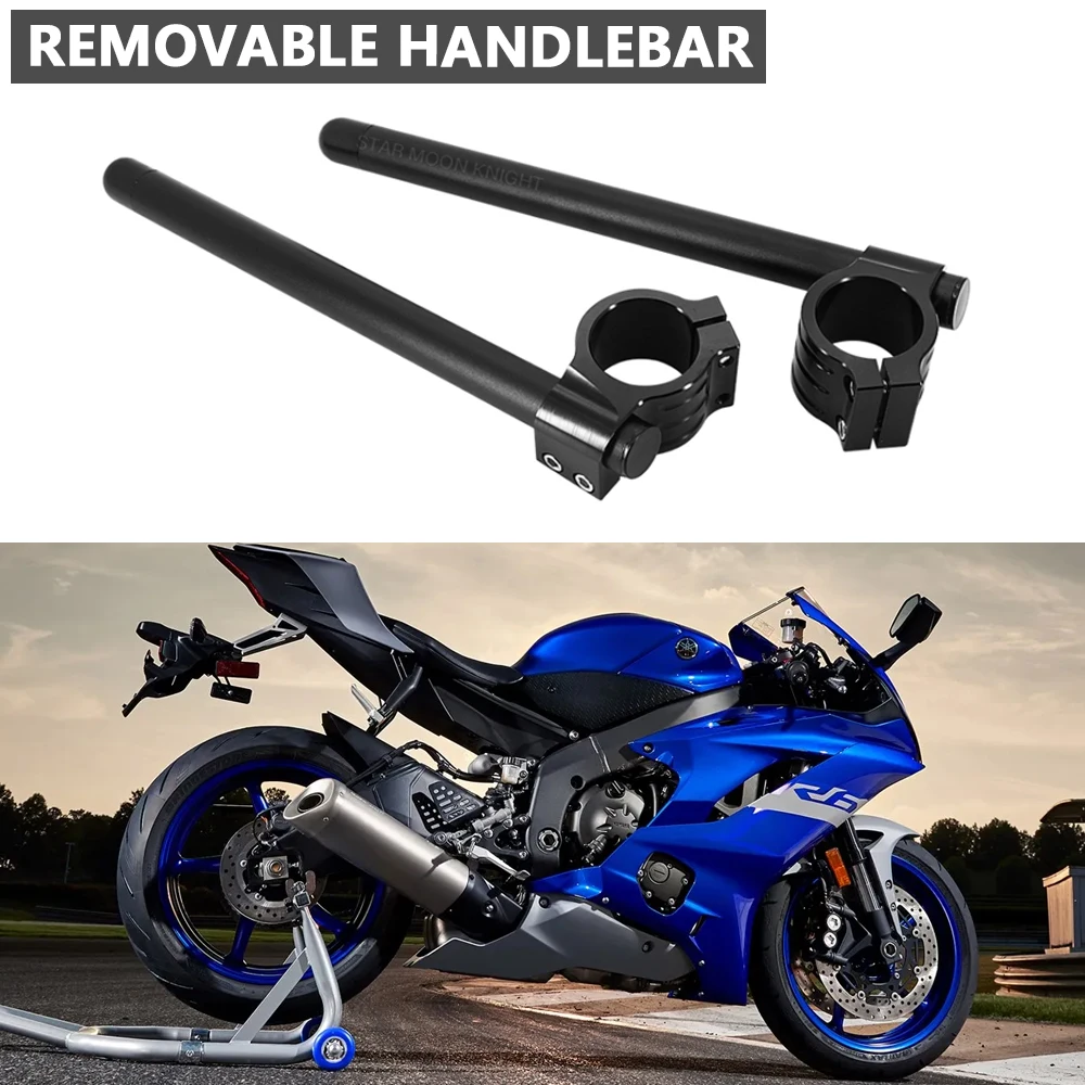 Motorcycle Clip on Ons Fork Riser Regular Handlebar For Yamaha YZF-R1 ...
