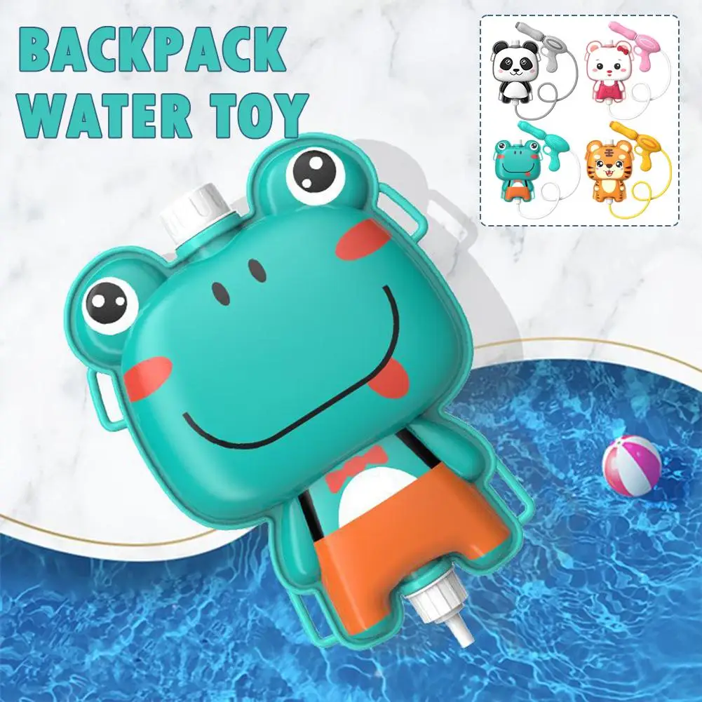 

Children's Backpack Water Toy Pull-out Water Spray Burst Boy Summer Beach Water Toy Cartoon Animal Water Toys For Kids Gift O4W7