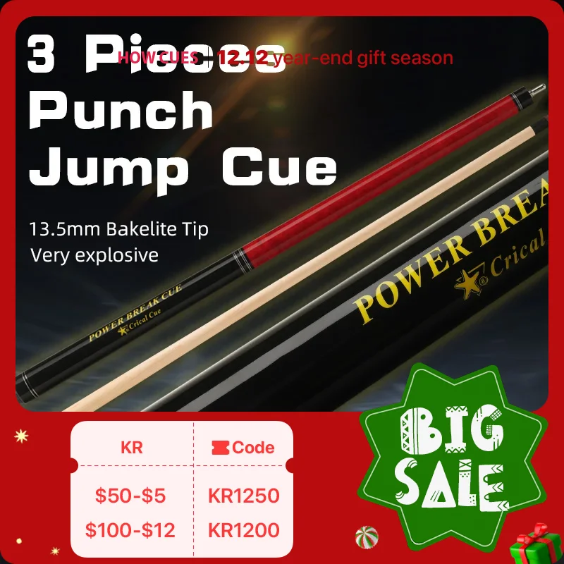 Krical2in154BreakPunchJumperBillardPoolQueueStick13mm