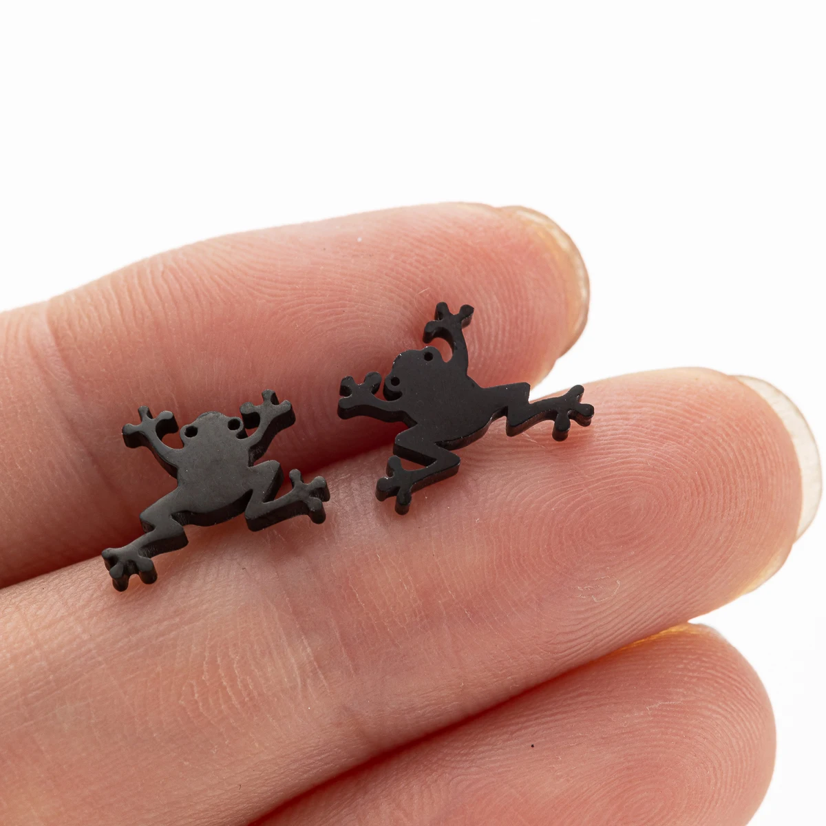 Mini Frosch Ohrringe Tragus Piercing Edelstahl Kleintier Dinosaurier Ohrstecker Für Frauen Zubehör Aretes Bronics – Detail 6