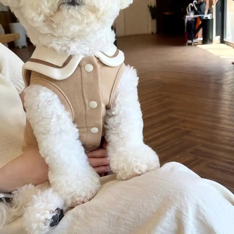4 Colori Sailor Puppy Vest Summer Thin Teddy Bichon Navy Collare Vestiti Per Cani Yorkshire Terrier Schnauzer Piccoli Vestiti Per Animali Domestici Xs
