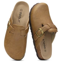 Mules Comwarm en liège pour femmes et hommes, antidérapantes, en cuir végétalien, avec soutien de la voûte plantaire, style sabot, décontractées, nouvelles pantoufles en liège 1