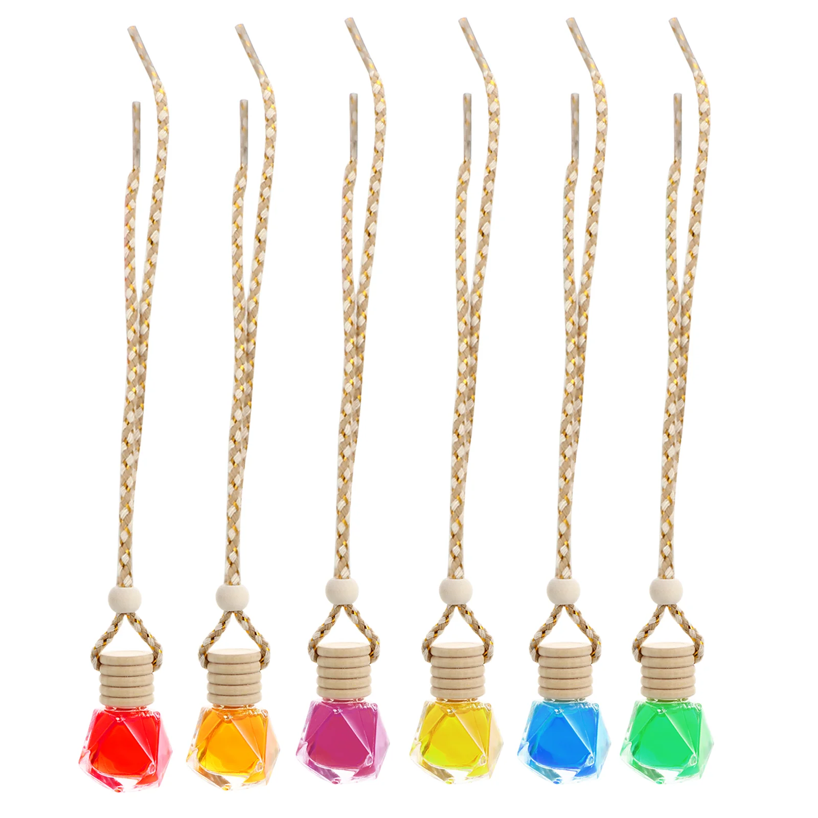 

6pcs Car Mounted Hanging Air Freshener Car Interior Perfume Fragrance Pendant