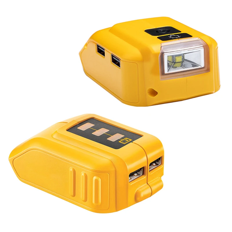Зарядное устройство USB адаптер для DEWALT 18 в 20 в литий-ионная батарея DCB203 DCB205 конвертер DCB090 USB конвертер зарядное устройство источник питания