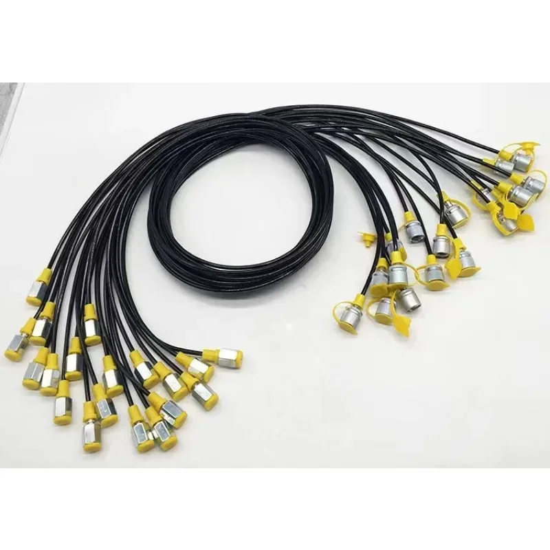 Excavator Parts Hydraulic System Test Tubing Pressure Gauge Line High Pressure Test Hose 63Mpa Connector