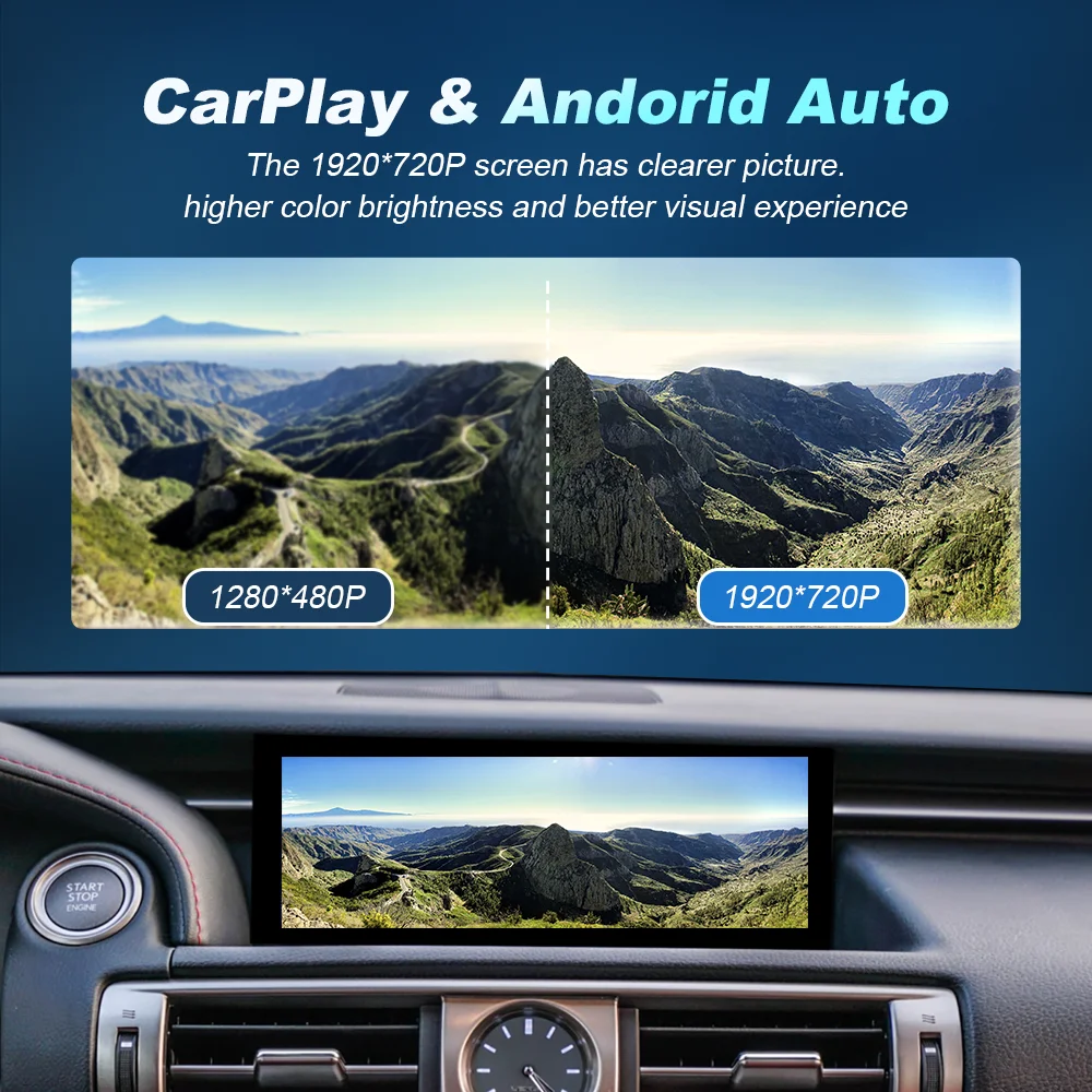 Radio con Carplay y Android Auto Inalámbrico para Lexus IS 2013-2017, Reproductor Multimedia Estéreo para Auto, 4G WIFI, Navegación GPS, DSP 6