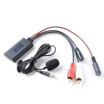 JieRui-BT 5908 카 라디오, 블루투스 5.0 AUX 어댑터, RCA 라디오 범용 케이블, 2RCA 인터페이스, 12V 차량용
