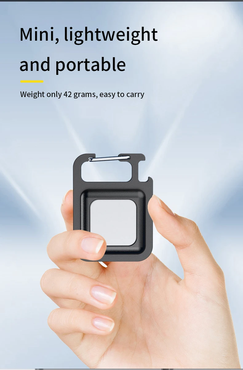 AIYATO Multifunction Locator Bluetooth Tracker Rechargeable floodlight Keys Find