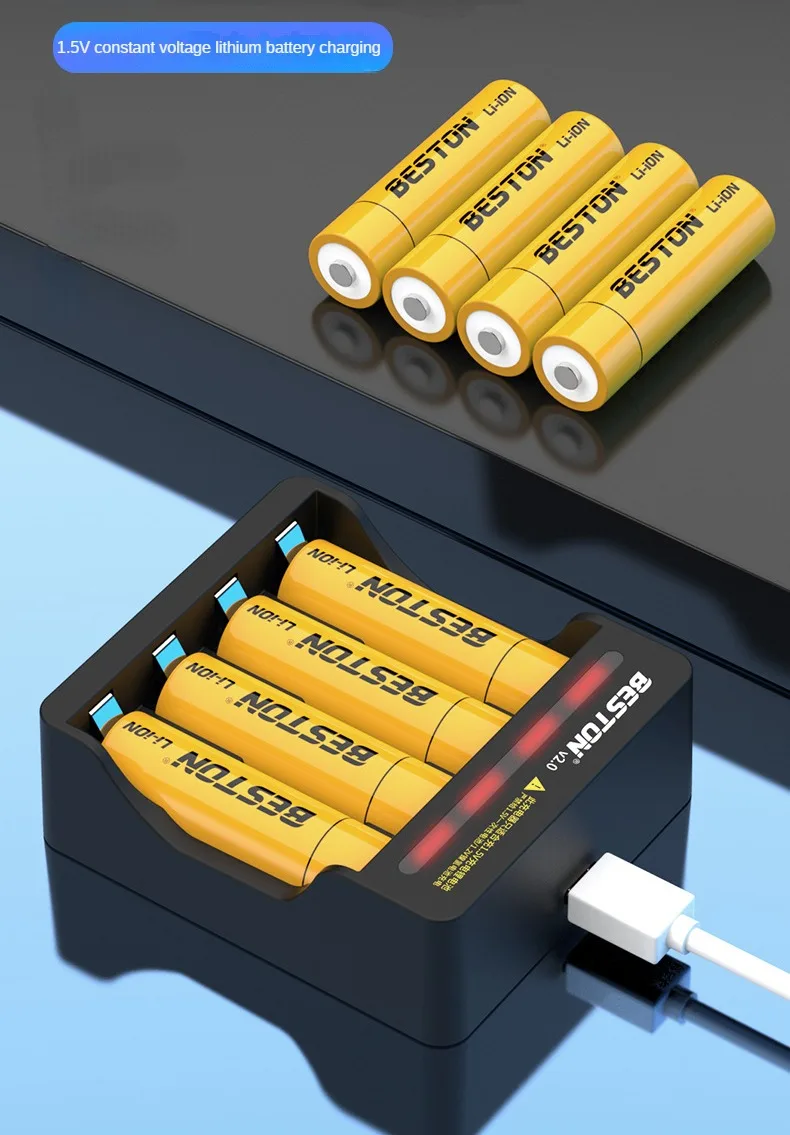 Зарядное устройство для литий-ионных перезаряжаемых батарей 1,5 в AAA ...