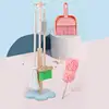 Wooden Cleaning Toys Set Detachable Cleaning Tool Includes Broom Mop Wooden Detachable Housekeeping Broom Dustpan Duster Brush 2
