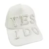Wedding Baseball Cap Pearl TRIBE Bride MR Wedding Decoration Bridesmaid Gift Team Bachelor Party Photo Props Letter Wedding Day 3