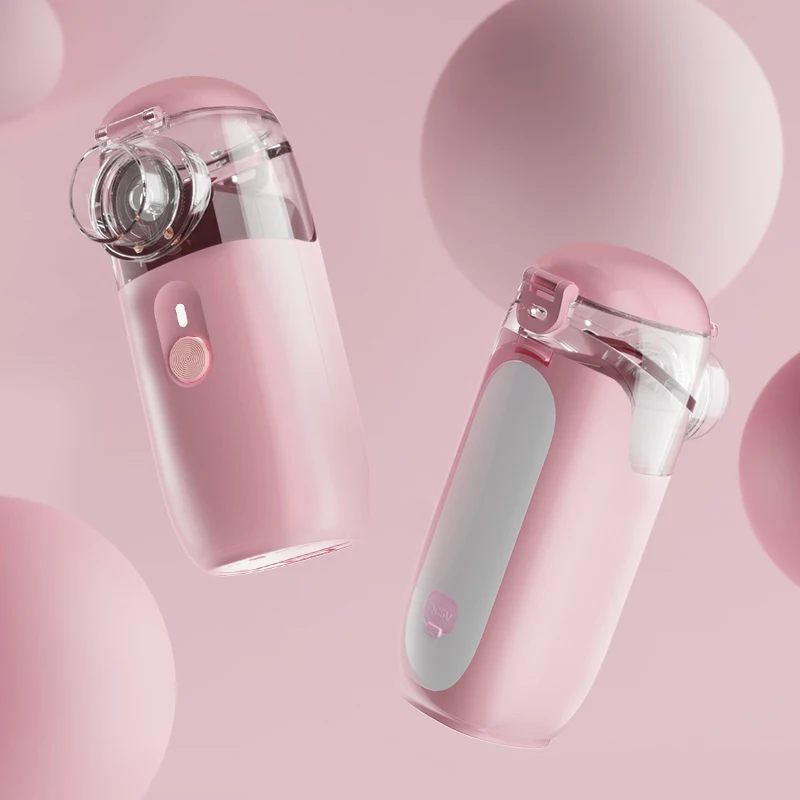 AiQUE Silent 3,7 μm tragbarer Mini-Vernebler, versandkostenfrei, medizinischer Ultraschall-Atmungseinhalator, mobiles Dampfgerät für laufende Nase – Detail 2