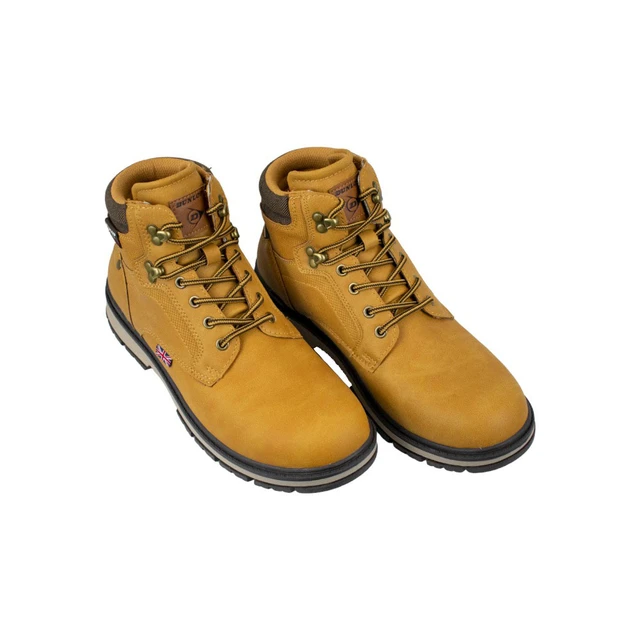 Dunlop boots uomo inverno 2022, 35769 modello giallo e marrone, stivali  casual da uomo, stivale da safari uomo autunno inverno 2022 2023, stivali  da montagna uomo in pelliccia sintetica, spedizione gratuita spagna,  stivaletti da uomo