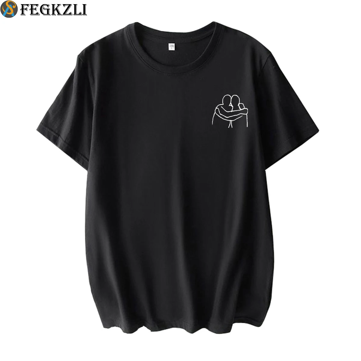 FEGKZLI Men Women 100% Cotton T Shirts Casual Short Sleeve O-Neck Summer Basic Tops Tees Couple Matching M-4XL |