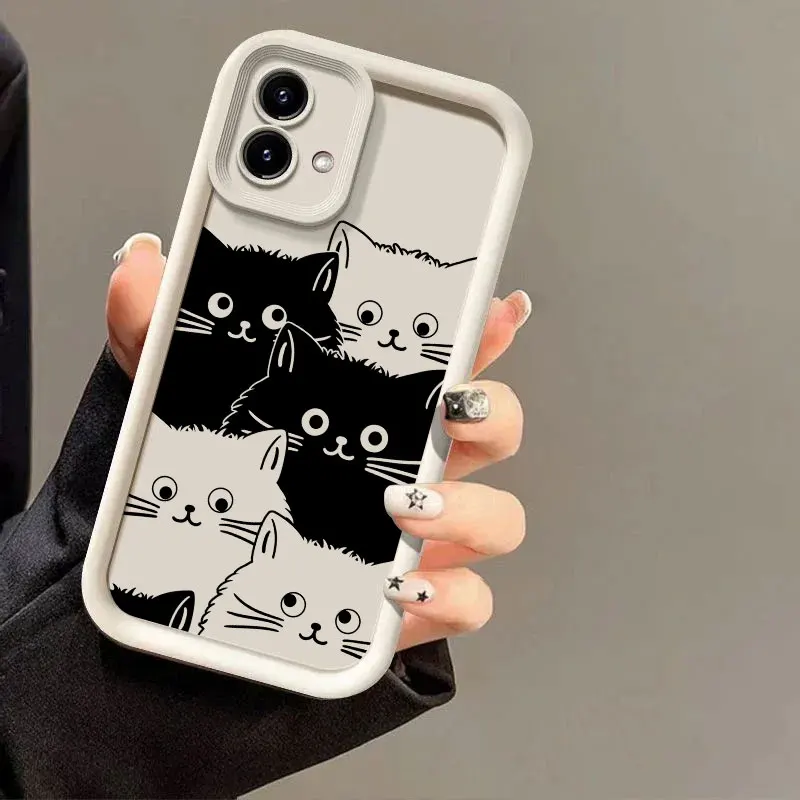 Charming Black Cat Soft Silicone Phone Case Cover