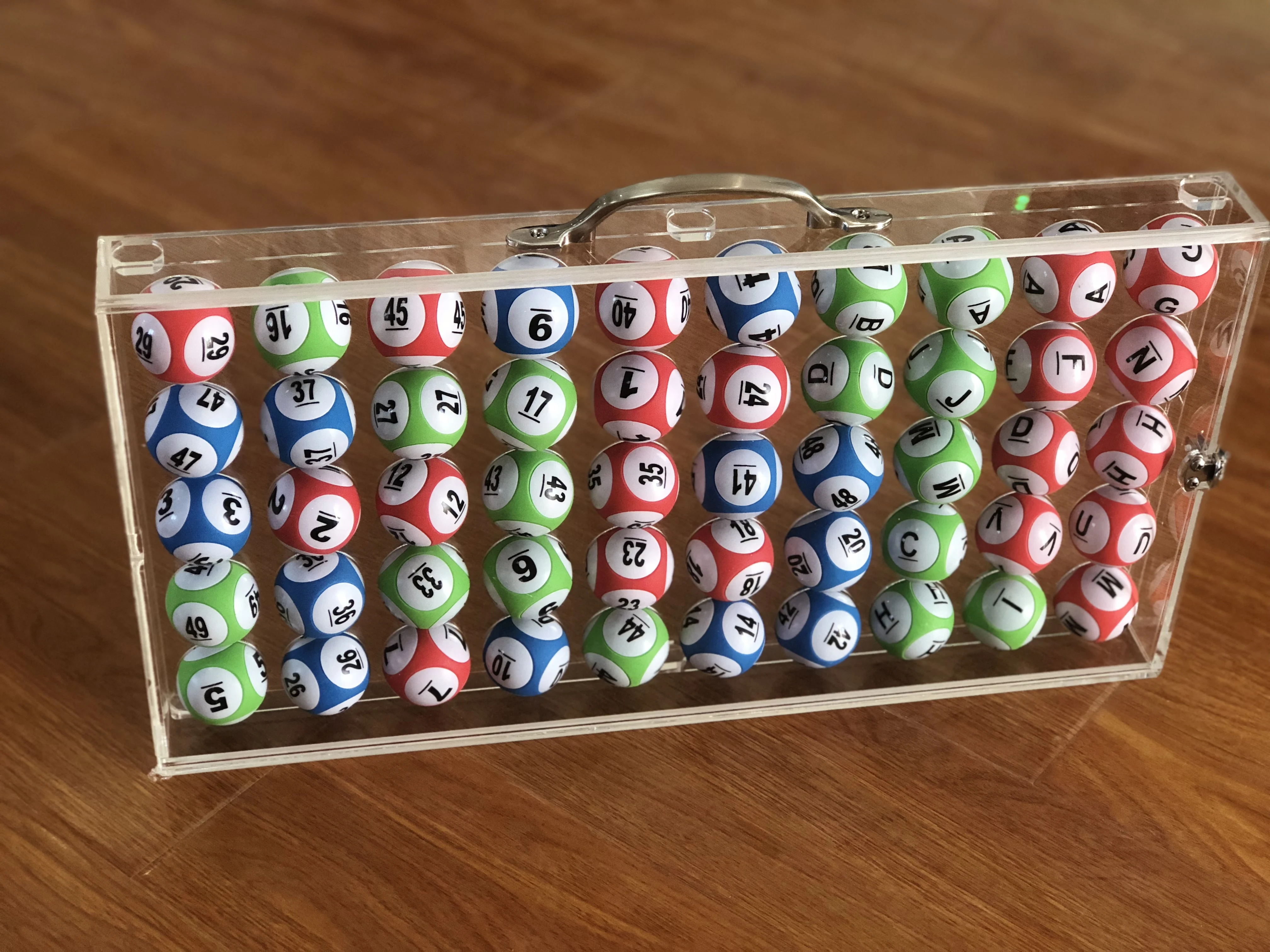Acrylic ball box 50 ball storage box table tennis bingo