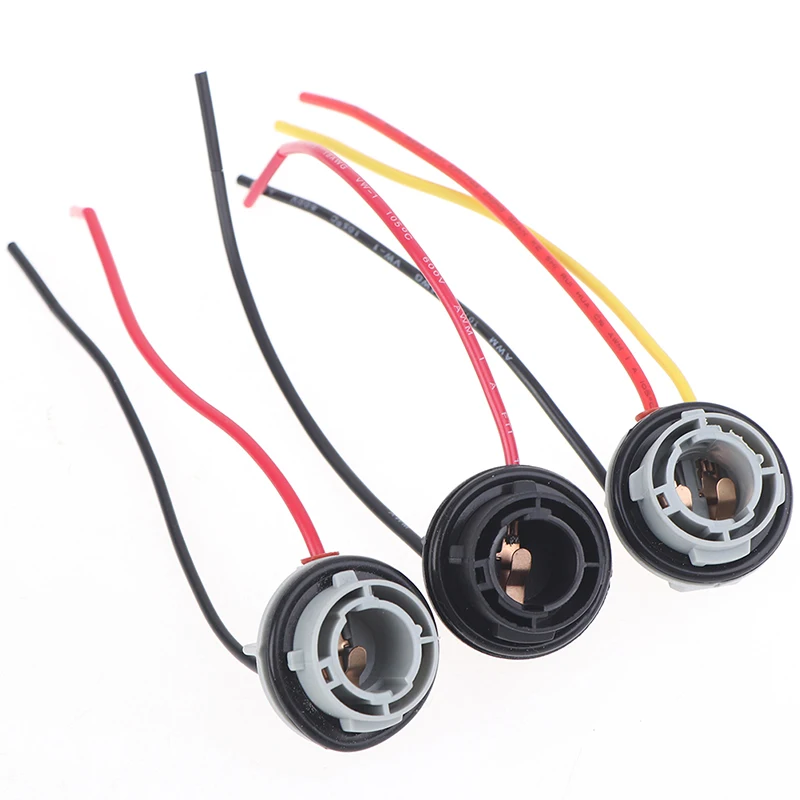 1156 1157 Bulb Socket BAY15D Lamp Holder P21/5W Adapter Base Connector 2pcs