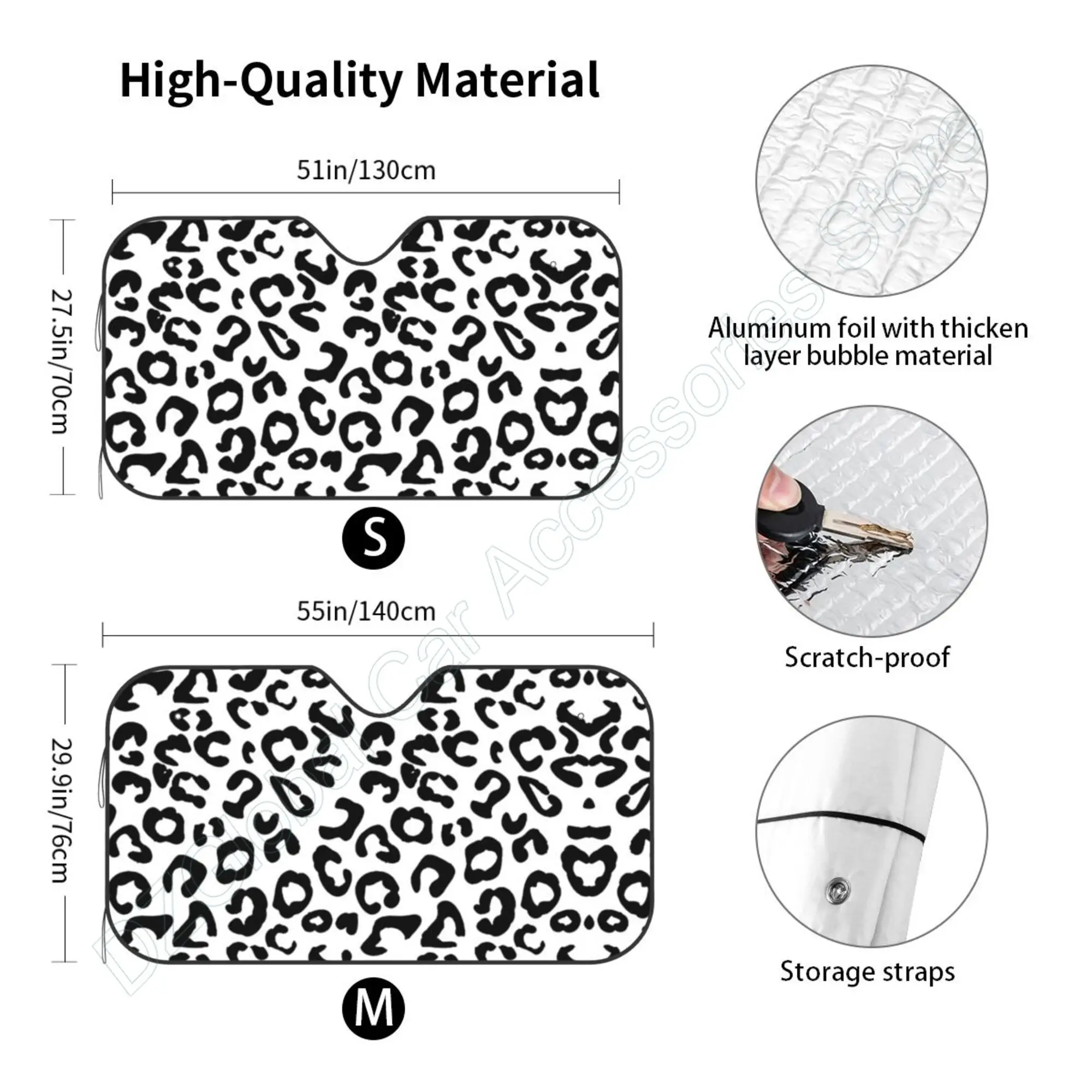 universal fit aluminum foil car shade