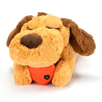 Plush Heartbeat Puppy Behavioral Training Toy Plush Pet Snuggle Anxiety Relief Sleep Aid Doll Durable Dog Chew Toys For Chewers 2