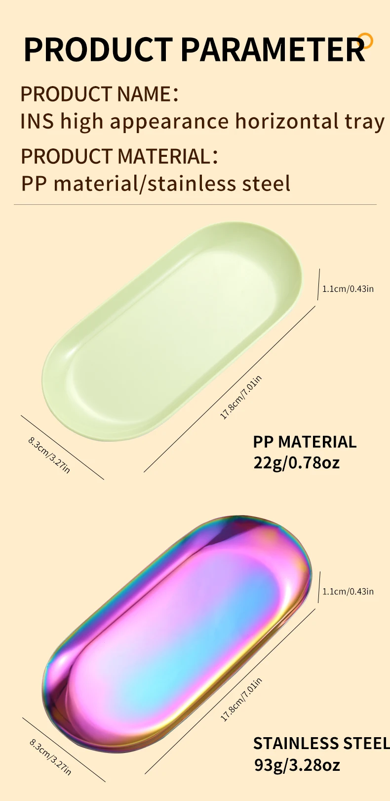 PP/Metall Nail art Ablage Nagellack Organizer Nagel Werkzeuge Pinzette Clippers Container Maniküre Schmuck Lagerung Gericht – Detail 6
