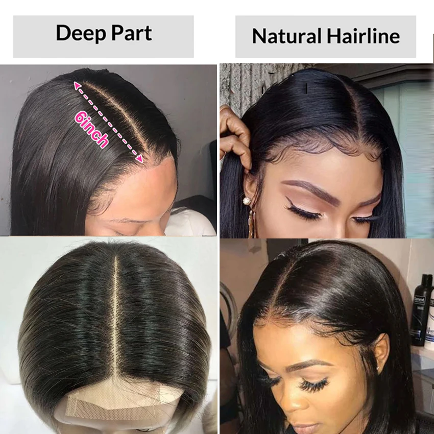 2x6 Human Hair Closure 12-26 inch Body Wave 2x6 Lace Closure for Women Transparent Kim Lace Human Hair Extensions Human Hair Lace Closure