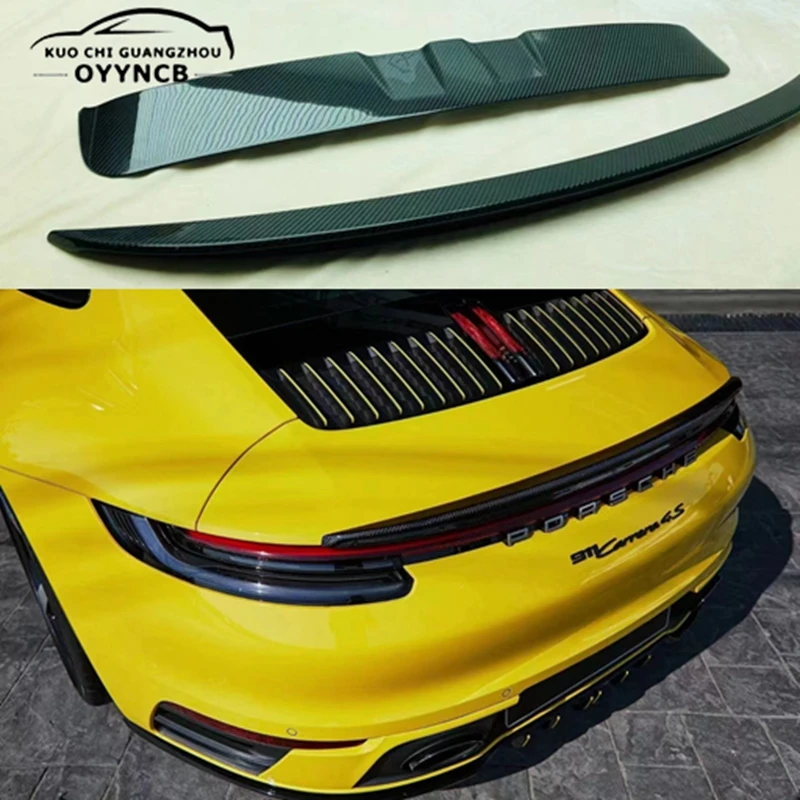2018 - 2021 Anno Per Porsche Carrera 992 Spoiler Car Styling In Fibra Di Carbonio Labbro Posteriore Tetto Spoiler Tronco Boot Wing